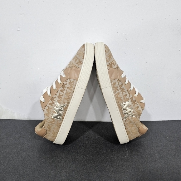 Michael kors women's sneakers brown/tan sz.5 - Picture 3 of 13